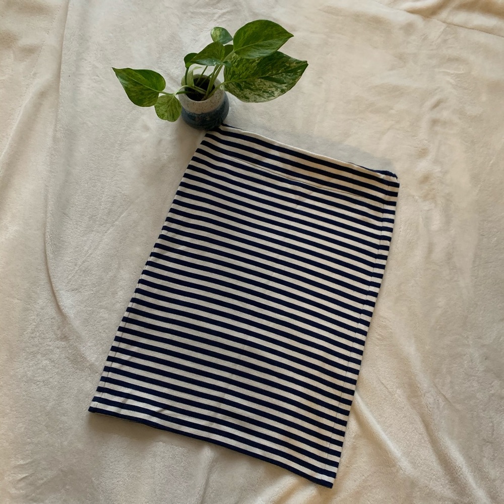 Madewell striped pencil skirt